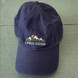 Life is Good Navy Blue Cap
